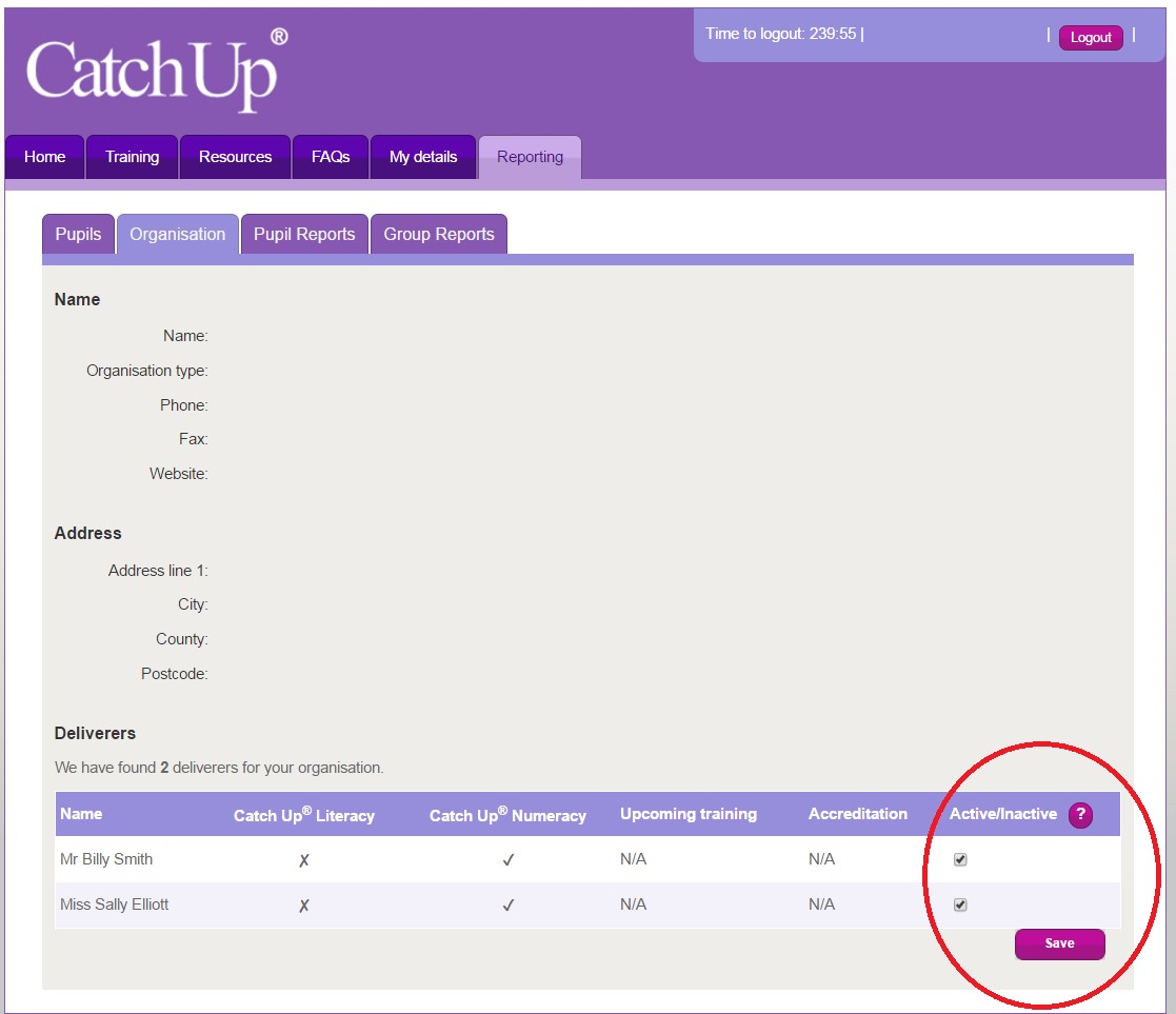 Progress Reporting Tool