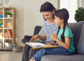 Parent and child reading